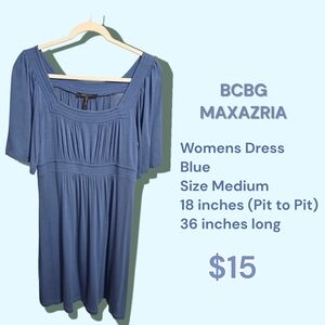 BCBGMaxAzria Blue Dress